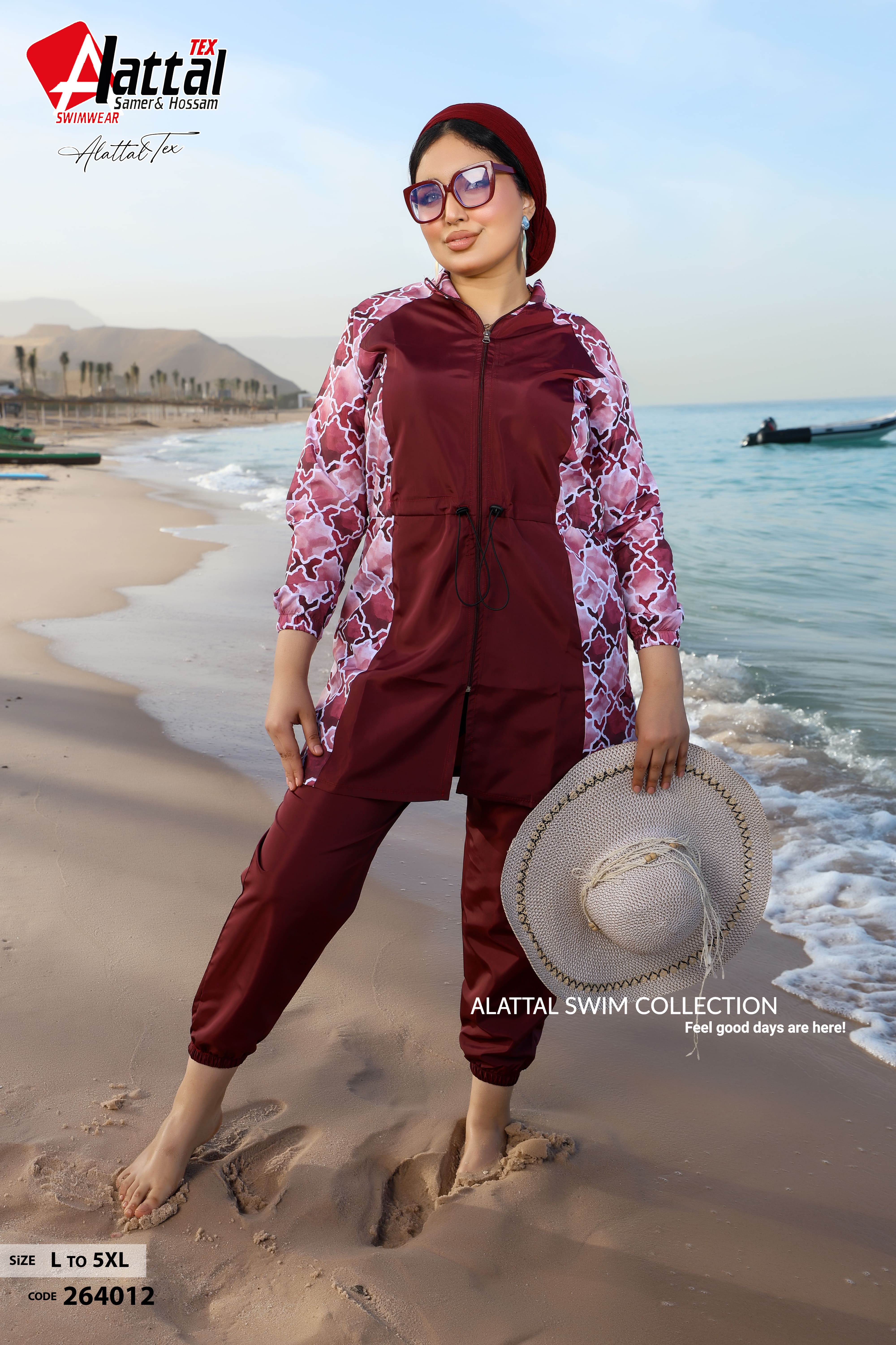 Burgundy Coastal Chic