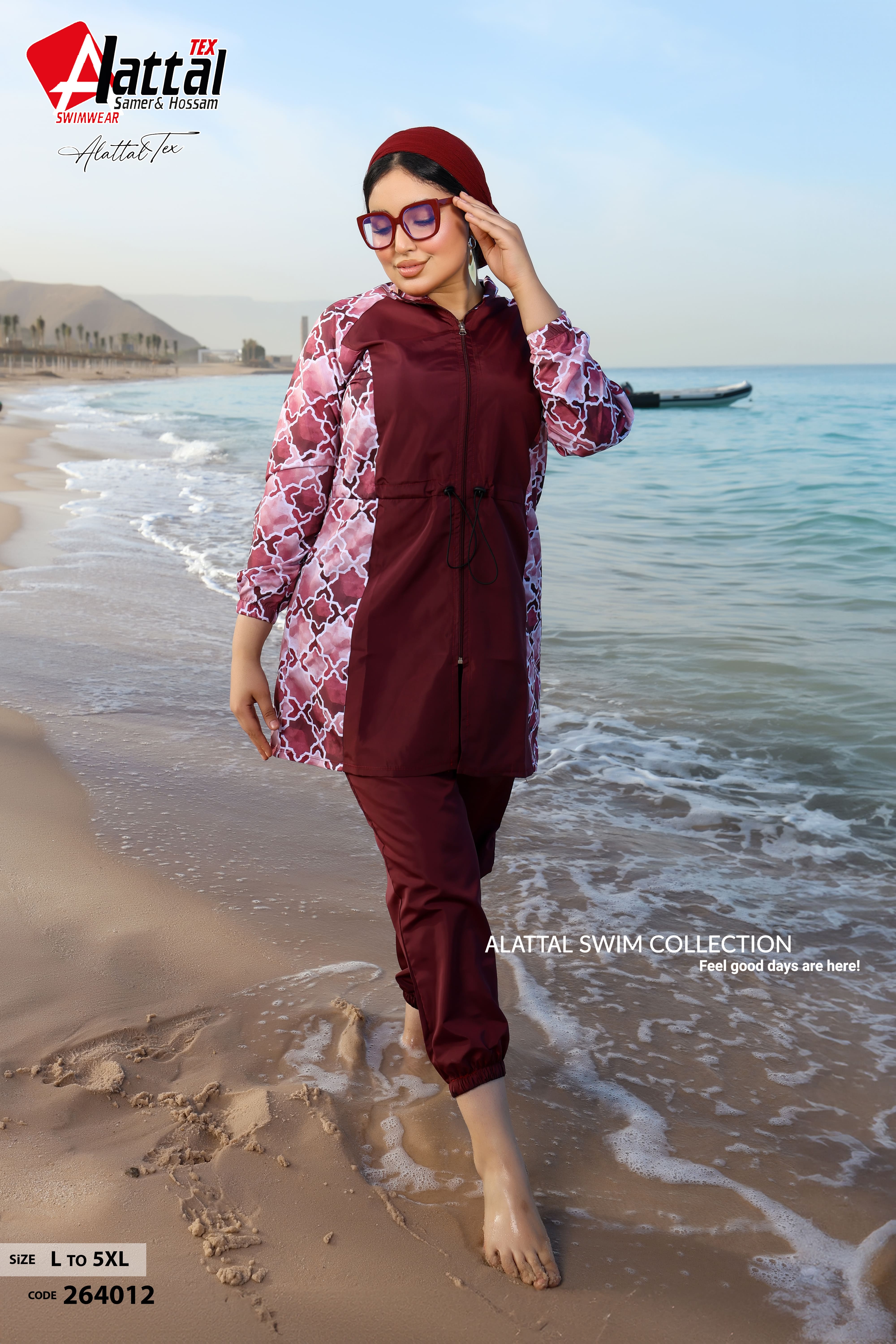 Burgundy Coastal Chic