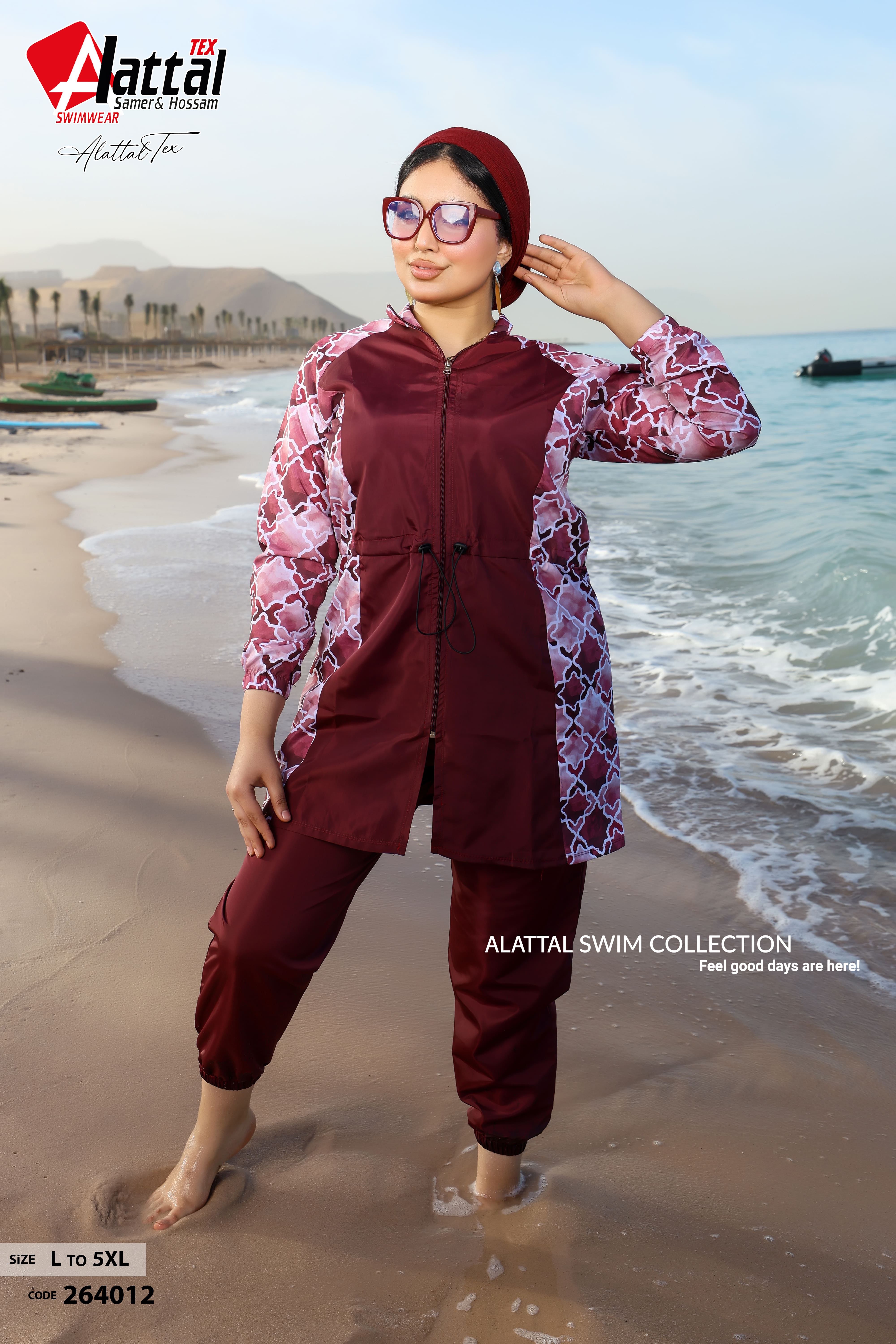 Burgundy Coastal Chic